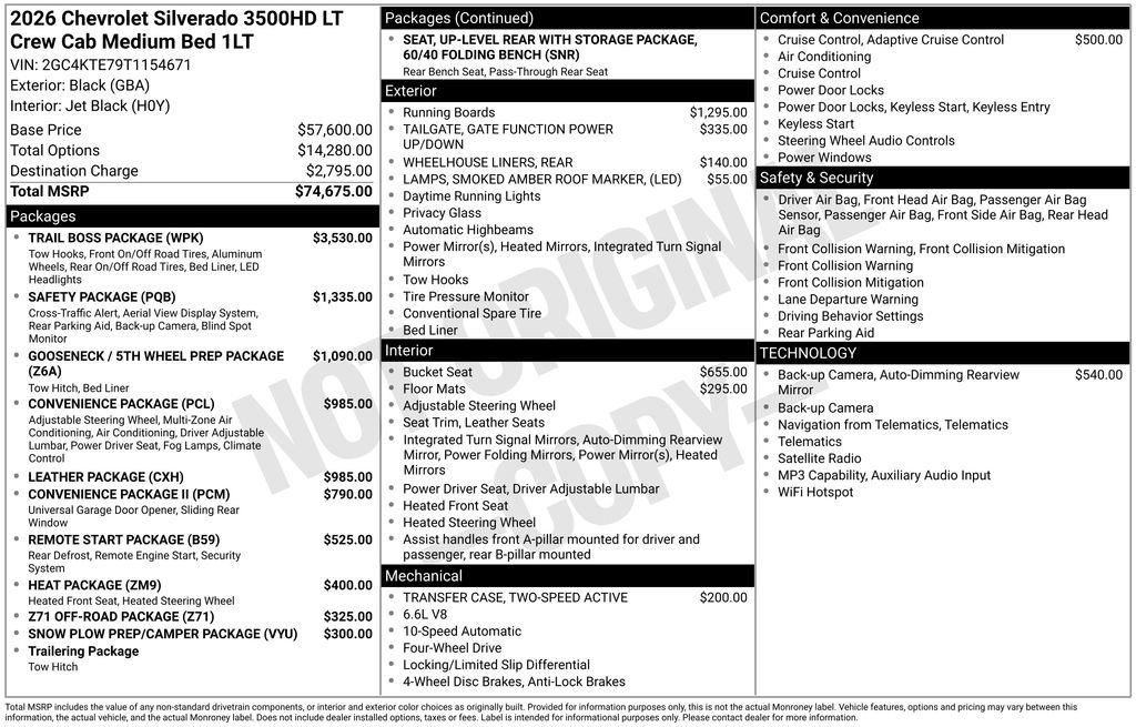 Certified 2026 Chevrolet Silverado 3500 LT w/ Trail Boss Package AWD/4WD image 4