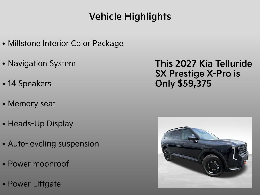 New 2027 Kia Telluride SX Prestige X-Pro image 5