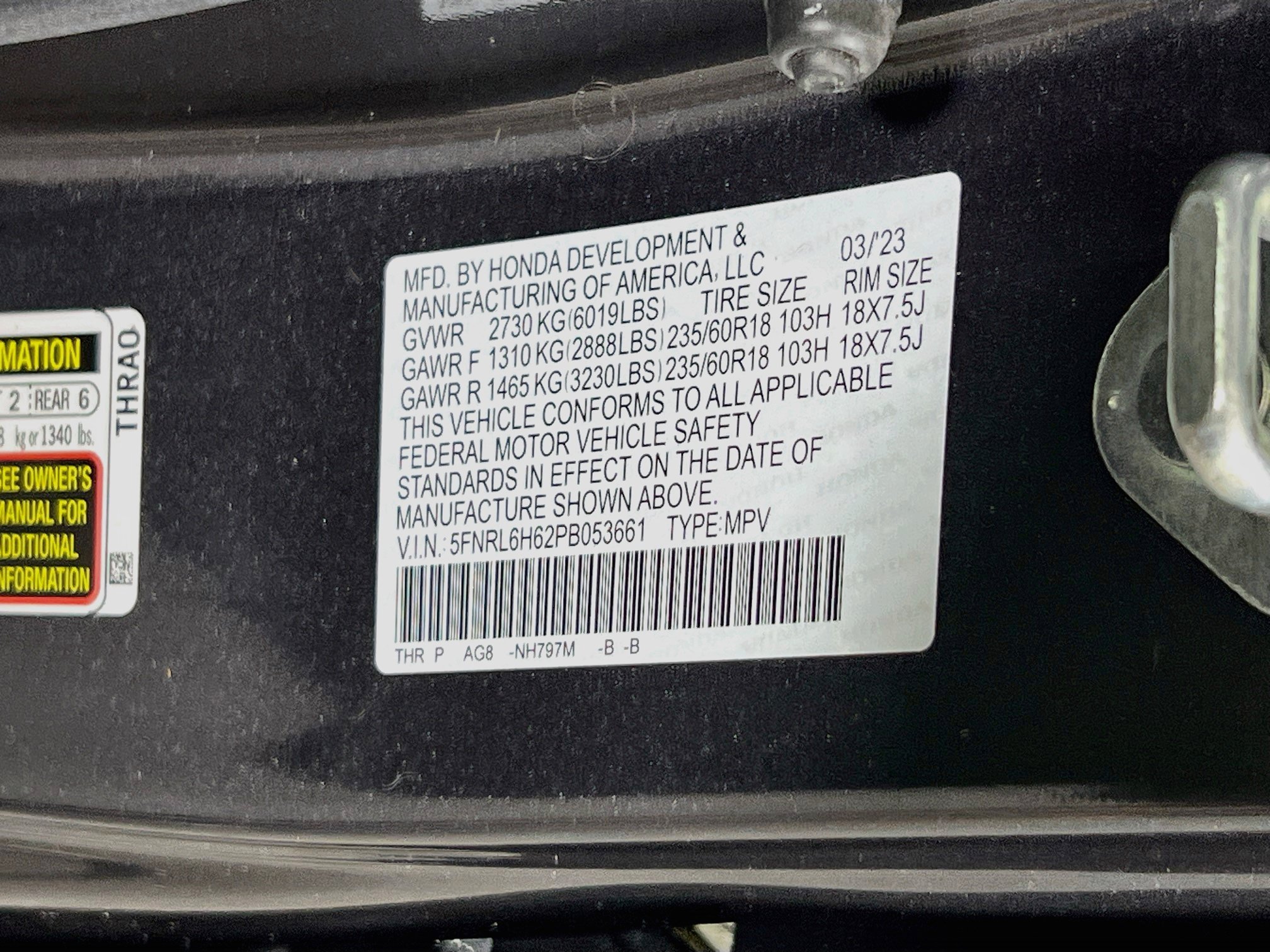 Used 2023 Honda Odyssey EX-L image 33