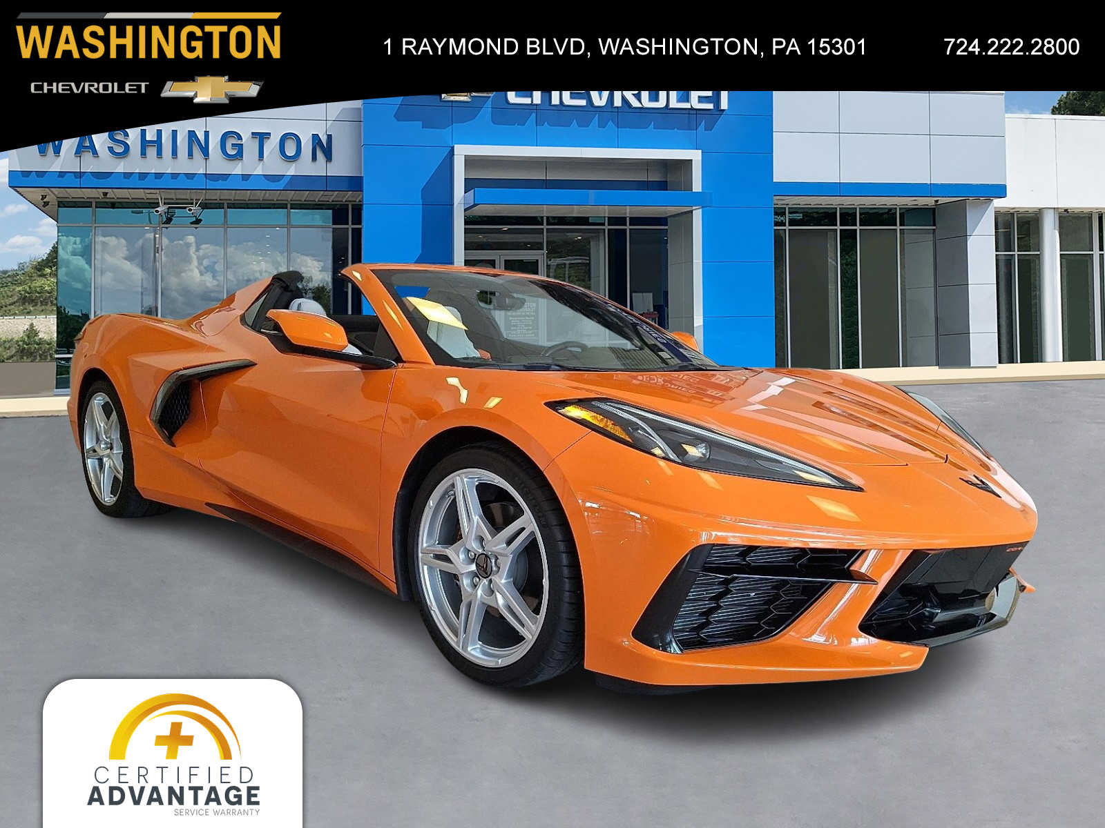 Used 2022 Chevrolet Corvette Stingray Convertible w/ 1LT RWD image 1