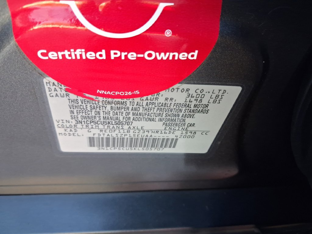 Certified 2019 Nissan Kicks SV FWD image 26
