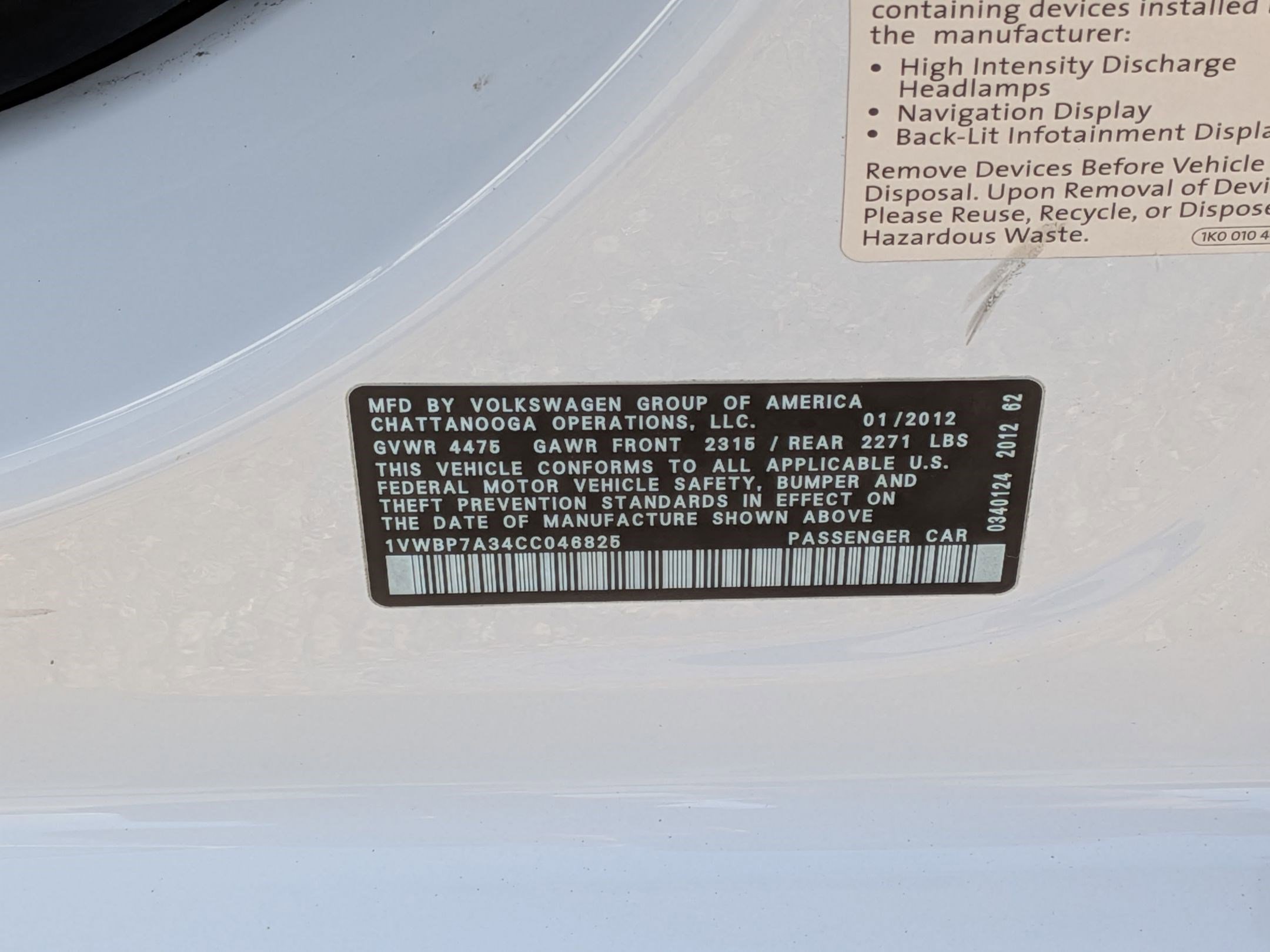 Used 2012 Volkswagen Passat 2.5 SE image 28