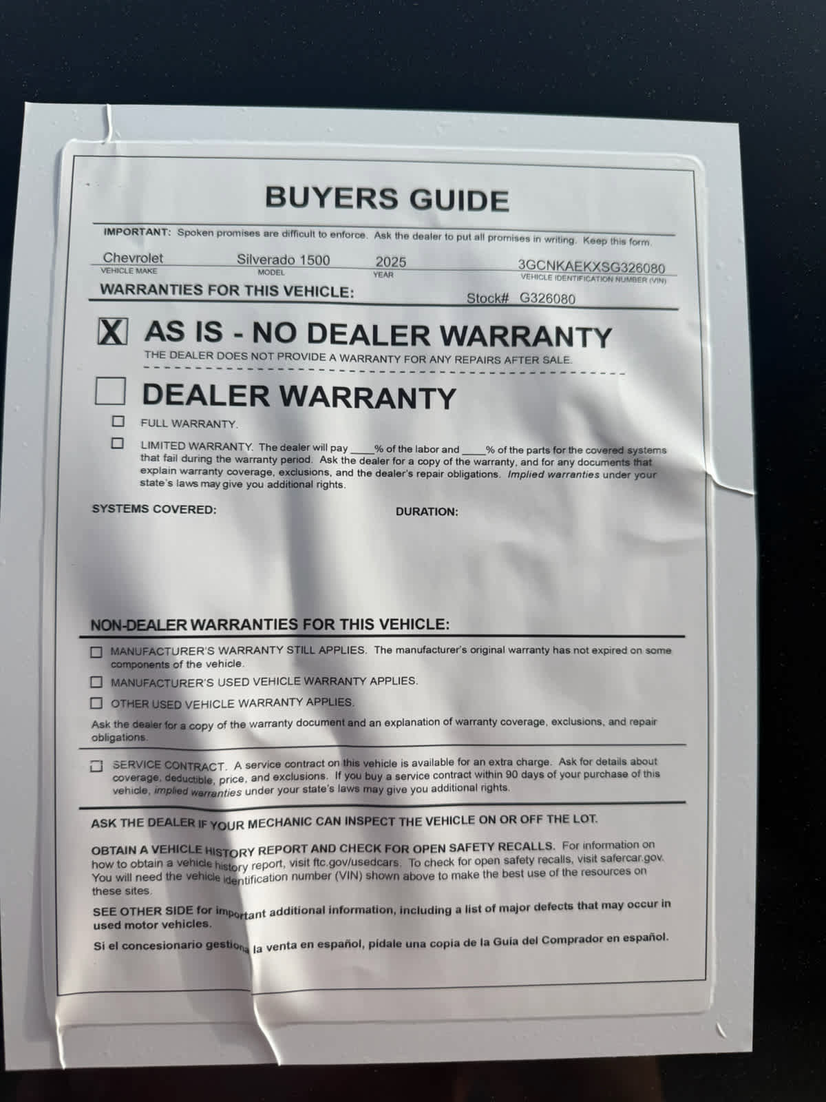 Used 2025 Chevrolet Silverado 1500 W/T w/ WT Value Package AWD/4WD image 27