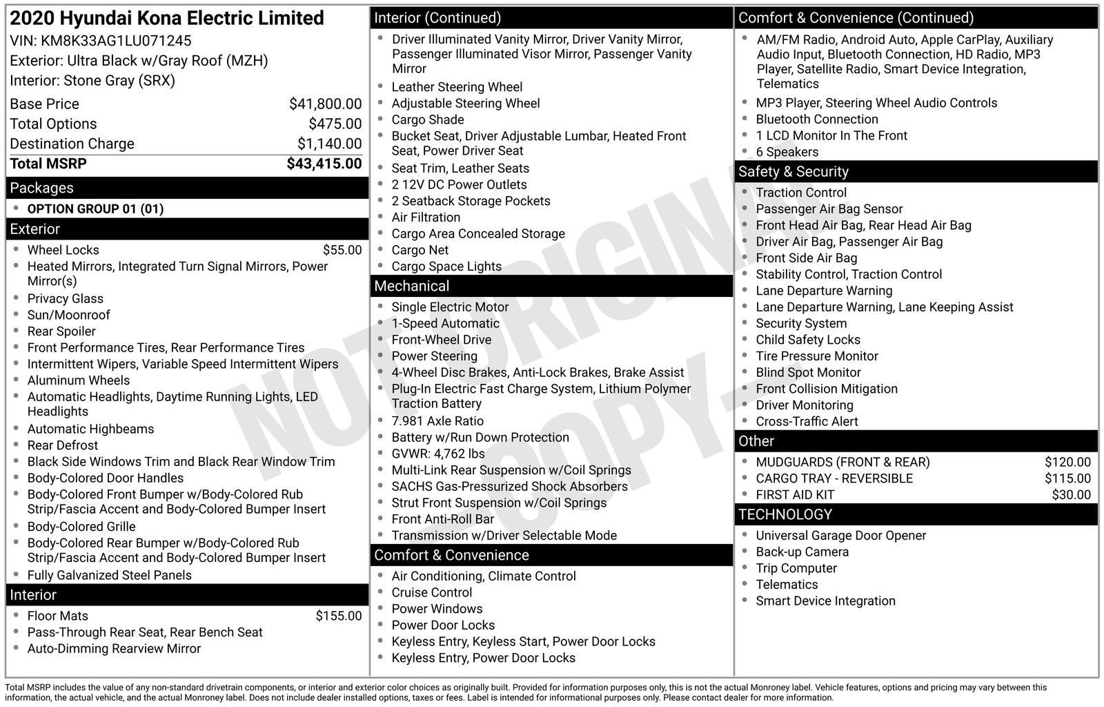 Used 2020 Hyundai Kona Limited image 29