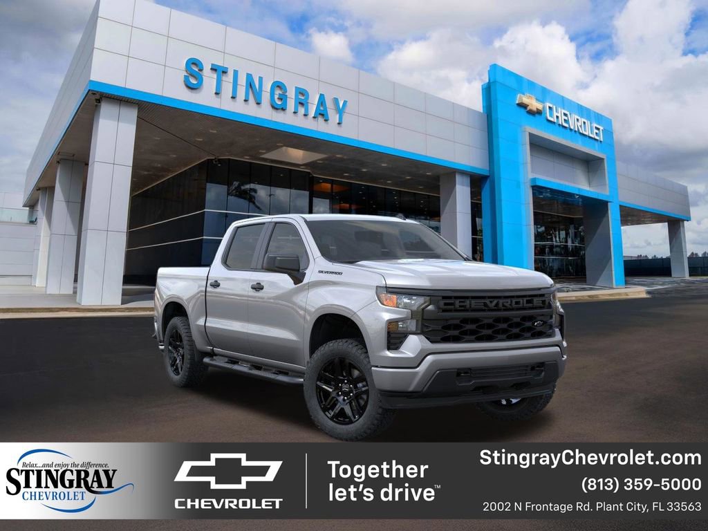 New 2026 Chevrolet Silverado 1500 Custom w/ Turbomax Blackout Package