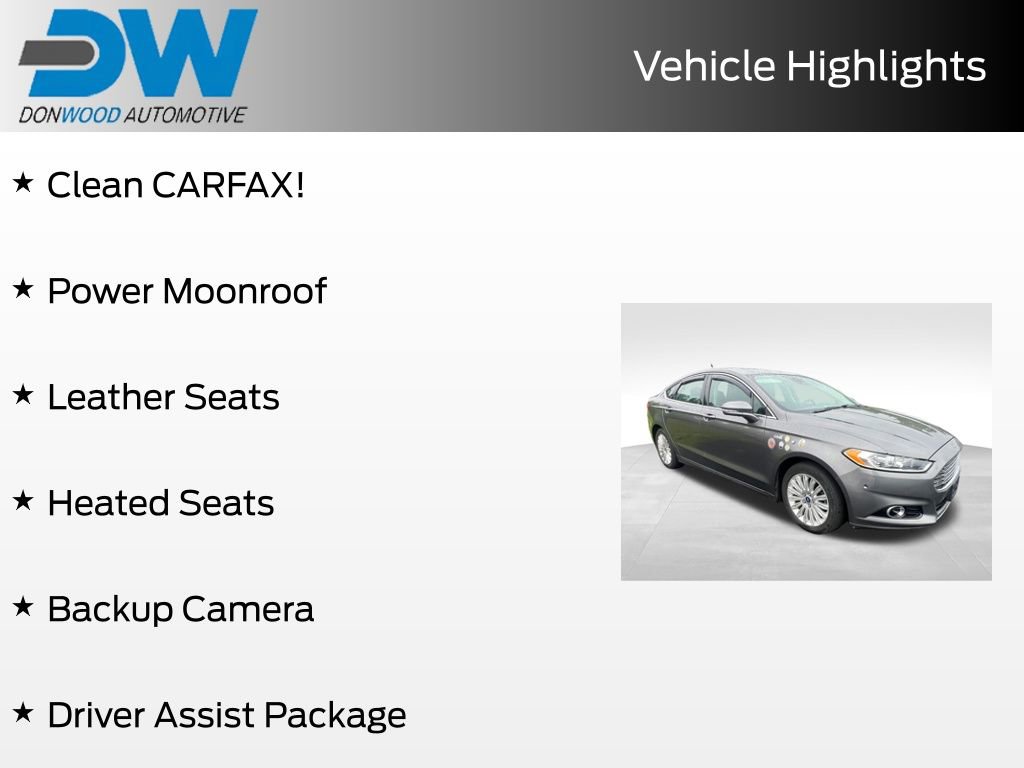 Used 2013 Ford Fusion Energi Titanium w/ Driver Assist Pkg FWD image 2