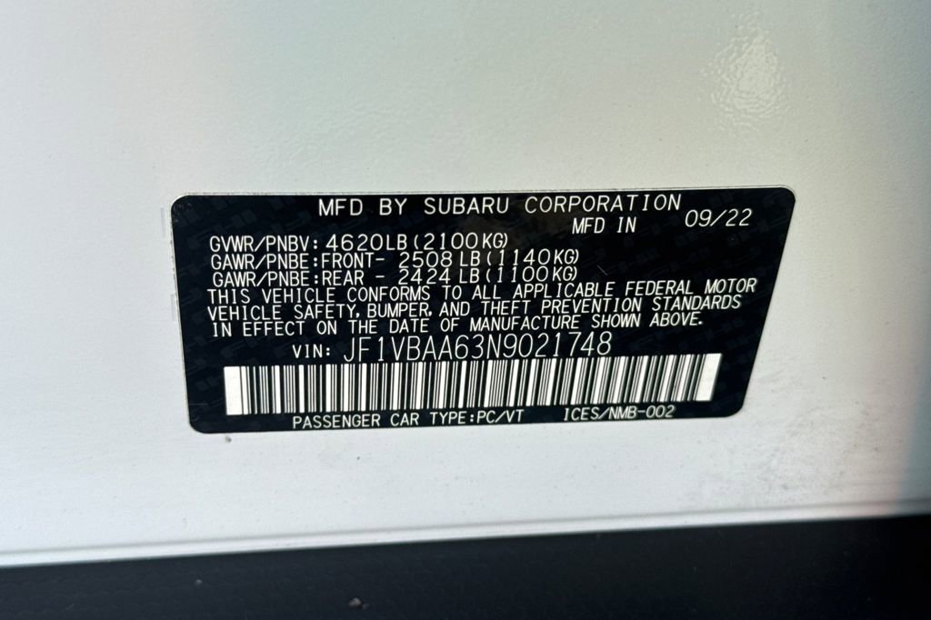 Used 2022 Subaru WRX image 25