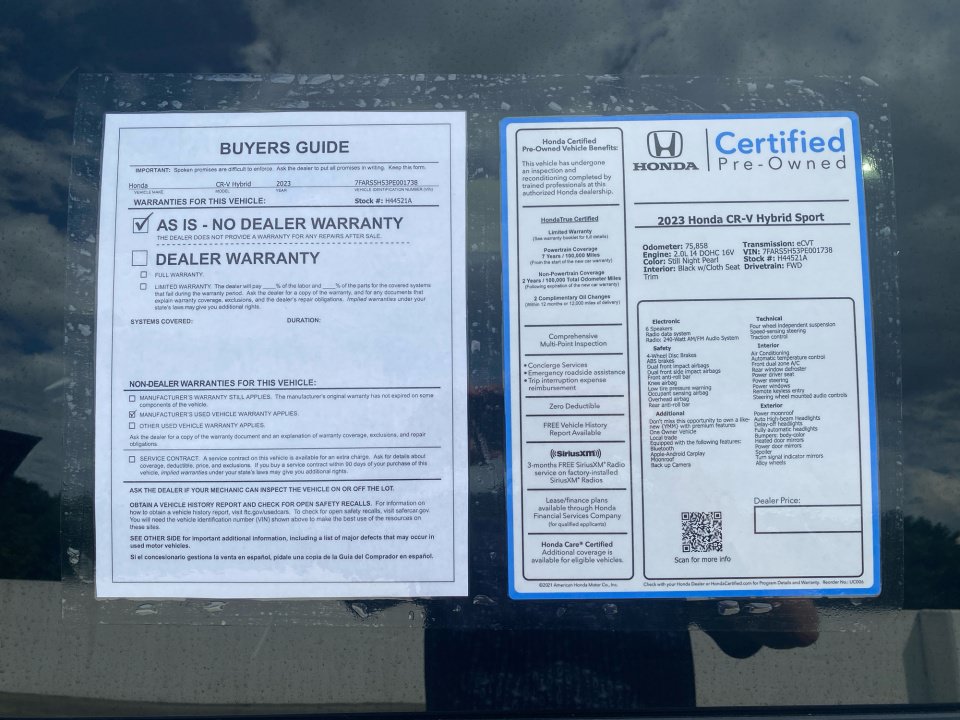 Certified 2023 Honda CR-V Sport image 37