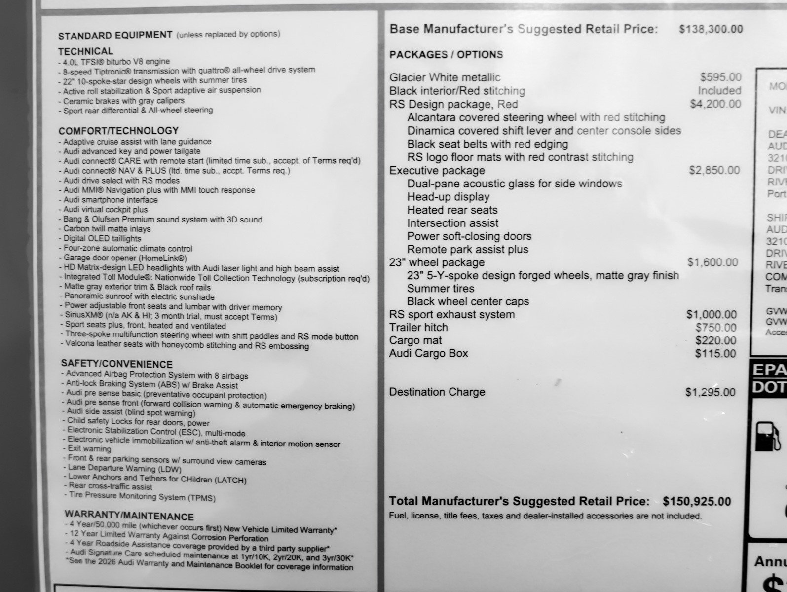 New 2026 Audi RS Q8 performance image 26