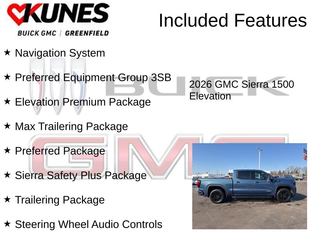 New 2026 GMC Sierra 1500 Elevation w/ Elevation Premium Package image 3