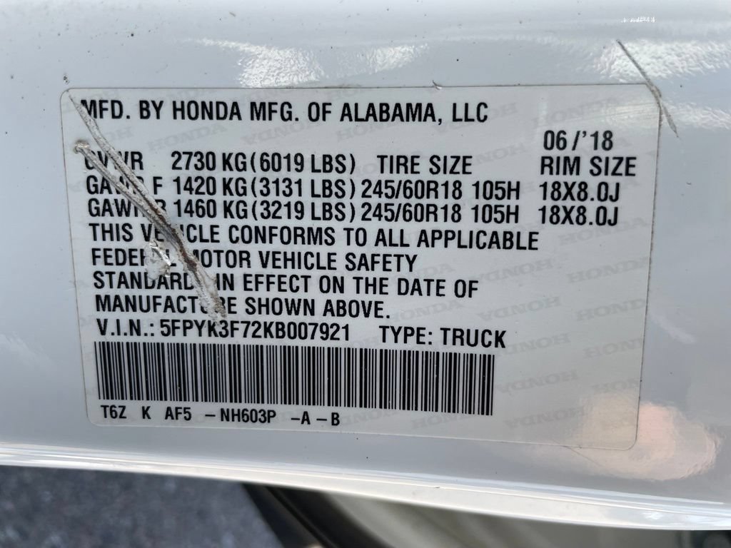 Used 2019 Honda Ridgeline RTL-E image 42