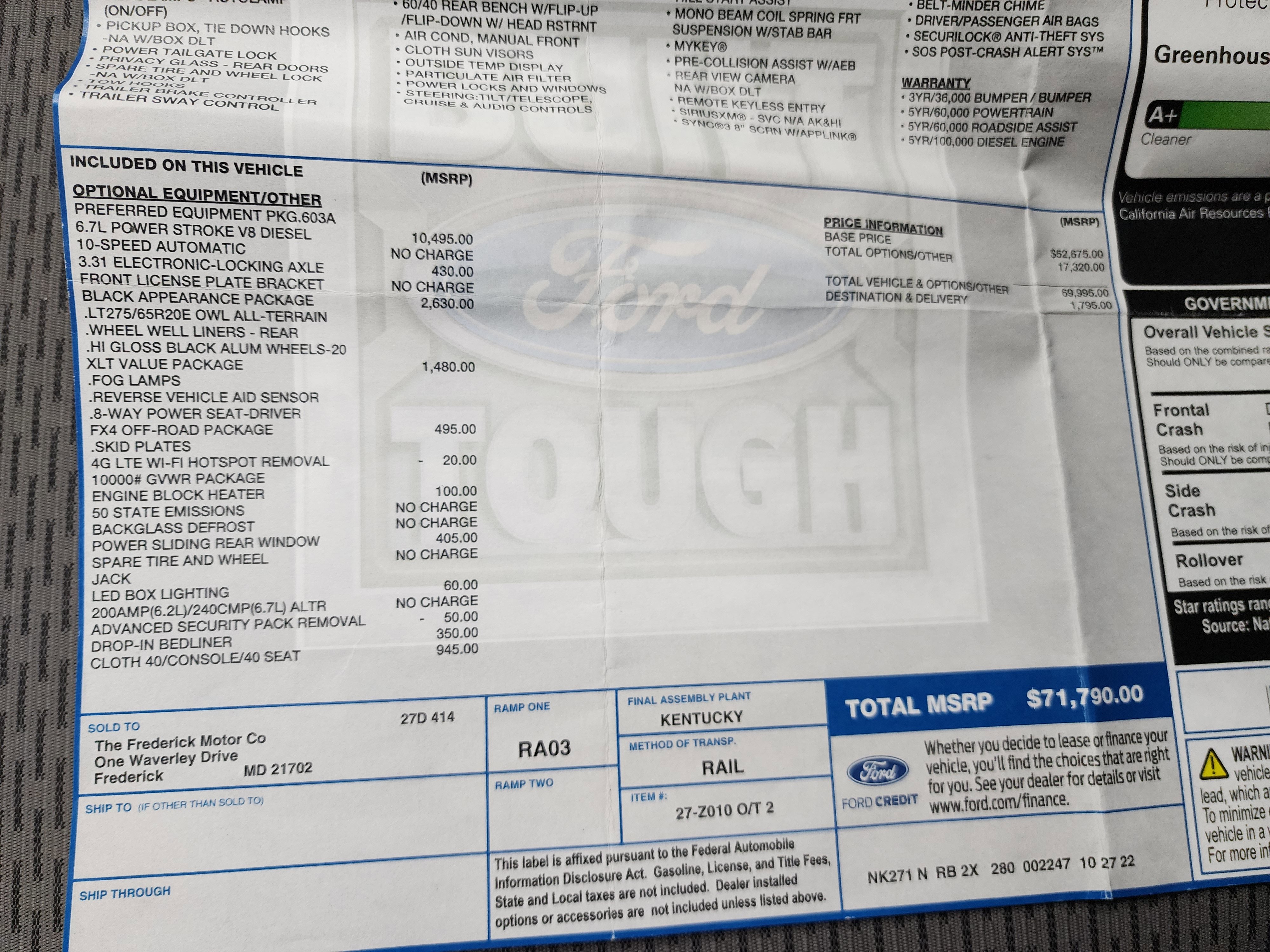 Used 2022 Ford F250 XLT w/ Black Appearance Package image 57