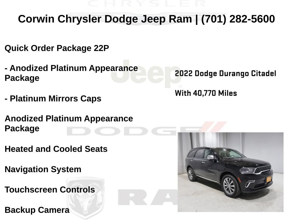 Used 2022 Dodge Durango Citadel AWD/4WD image 6
