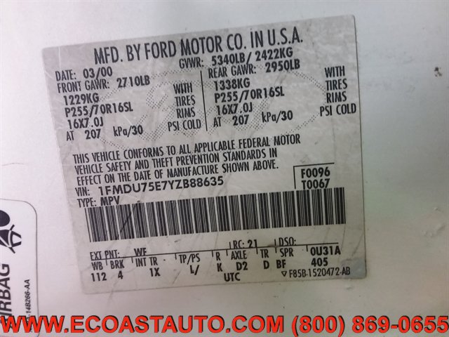 Used 2000 Ford Explorer Limited AWD/4WD image 17