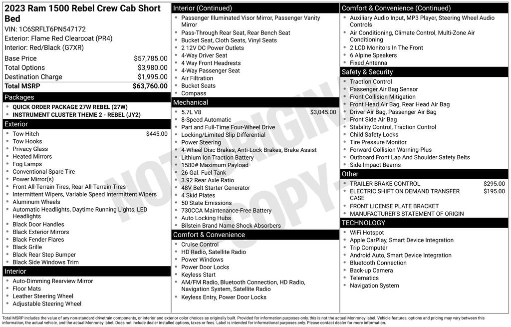 Used 2023 RAM 1500 Rebel image 42