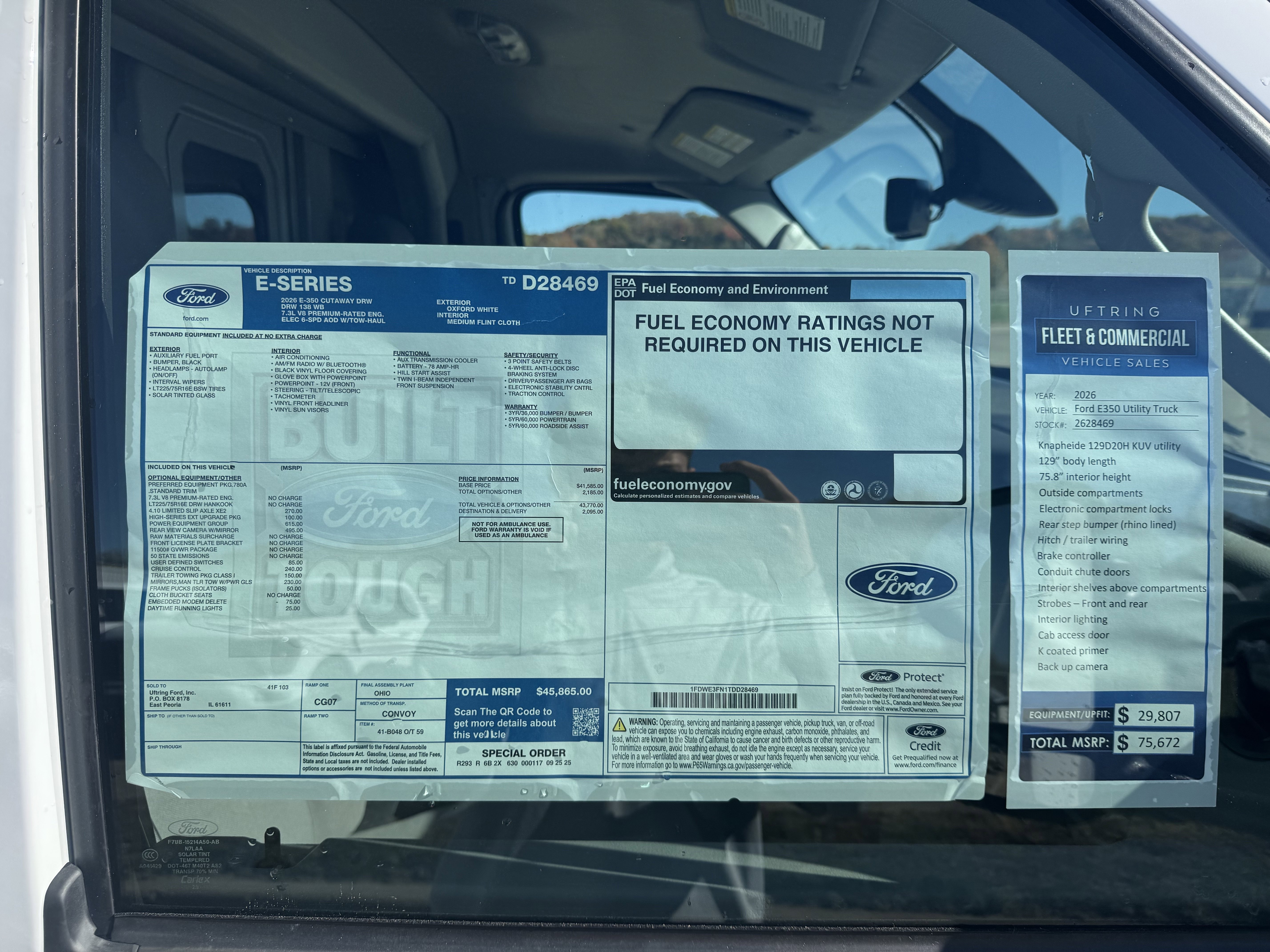 New 2026 Ford E-350 and Econoline 350 Super Duty w/ Power Equipment Group image 16