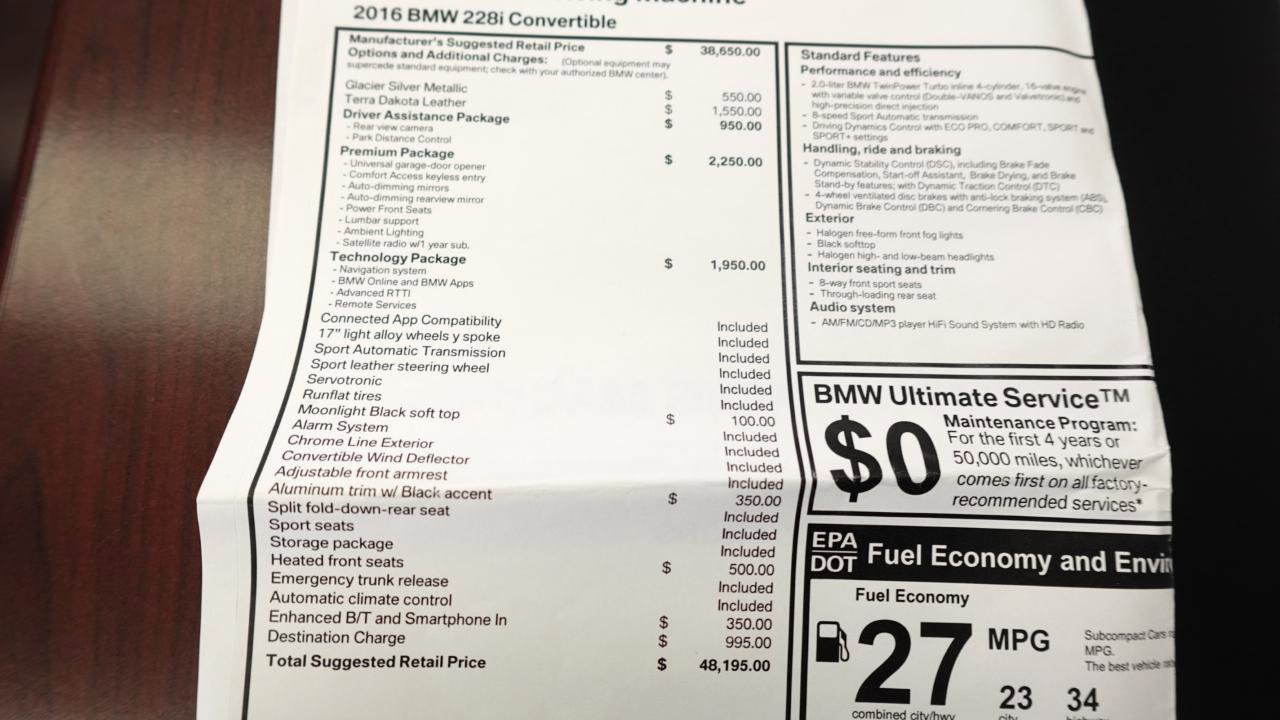 Used 2016 BMW 228i Convertible image 20