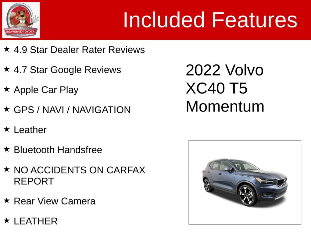Used 2022 Volvo XC40 T5 Momentum w/ Premium Package AWD/4WD image 4