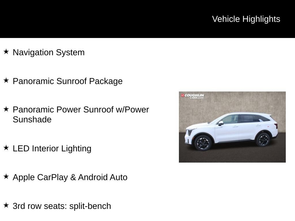 Used 2025 Kia Sorento S w/ Panoramic Sunroof Package FWD image 2