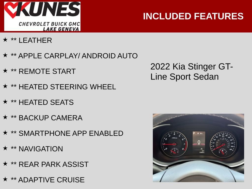 Used 2022 Kia Stinger GT-Line AWD/4WD image 2