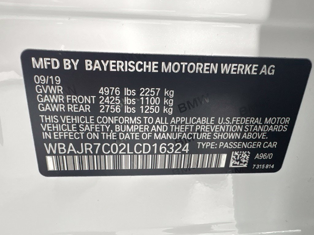 Used 2020 BMW 530i xDrive w/ Convenience Package AWD/4WD image 10