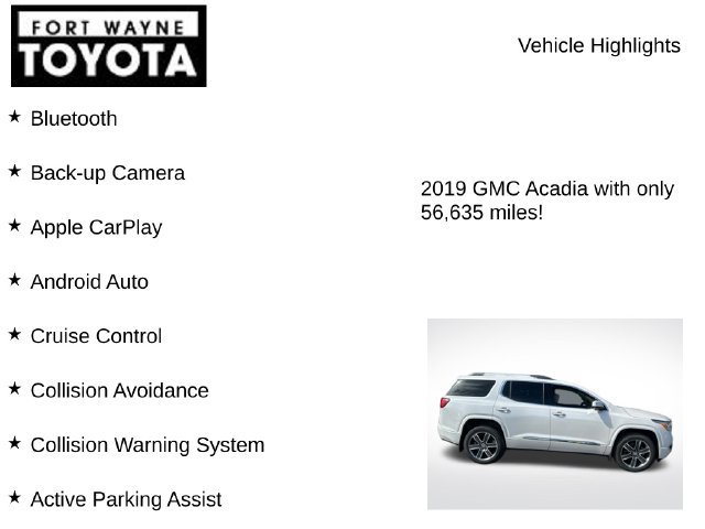 Used 2019 GMC Acadia Denali w/ Technology Package AWD/4WD image 8