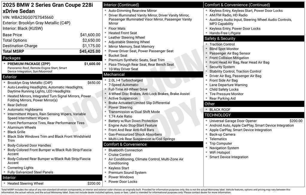 Certified 2025 BMW 228i xDrive w/ Premium Package image 43