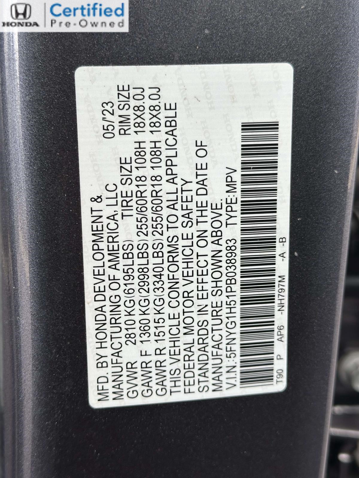 Certified 2023 Honda Pilot EX-L image 29