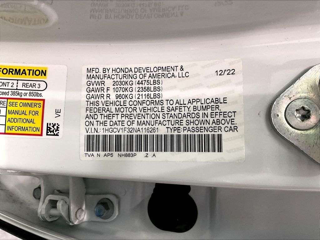 Used 2022 Honda Accord Sport image 34