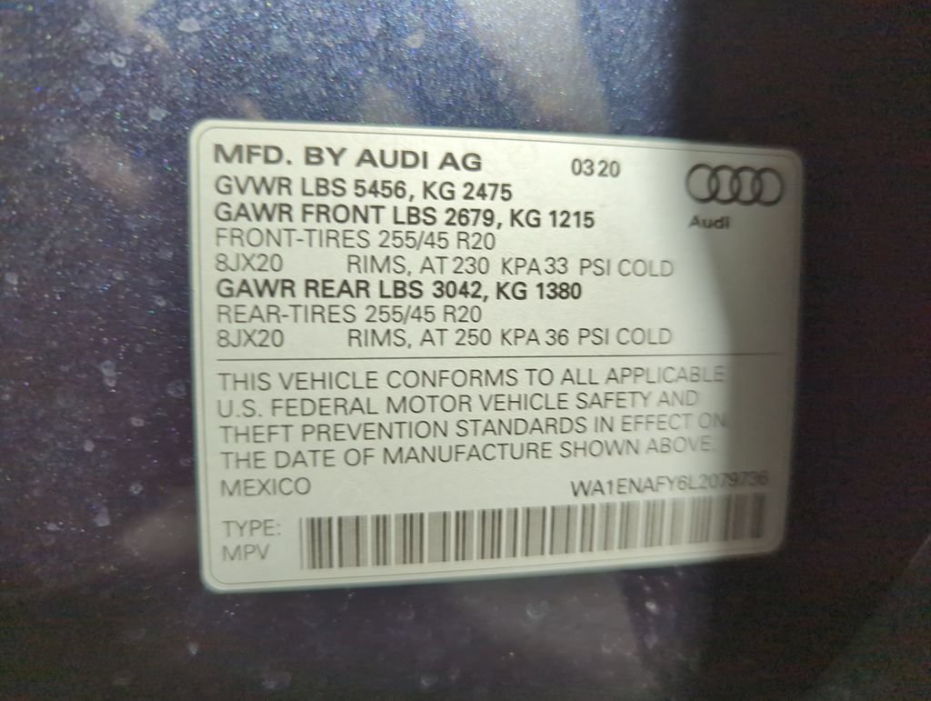 Used 2020 Audi Q5 2.0T Titanium Premium Plus w/ Premium Plus Package AWD/4WD image 24