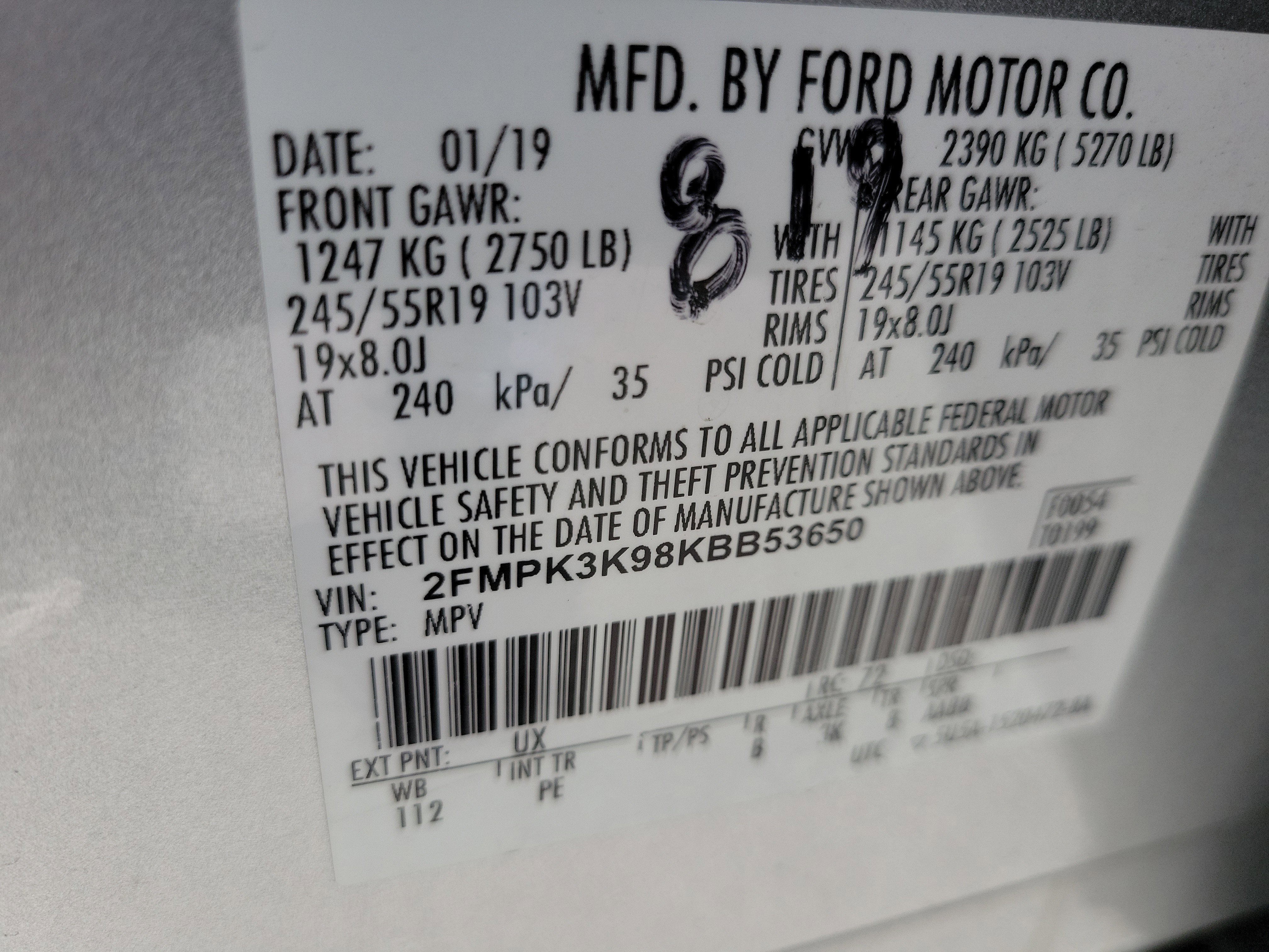 Used 2019 Ford Edge Titanium w/ Equipment Group 301A image 39