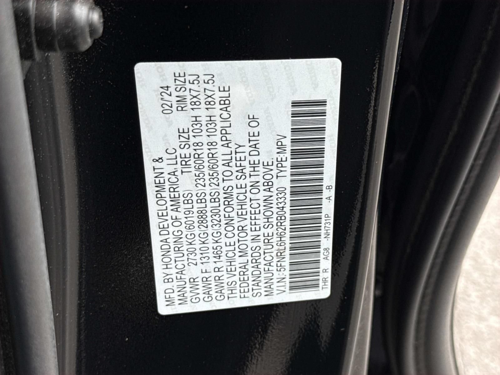 Used 2024 Honda Odyssey EX-L image 30