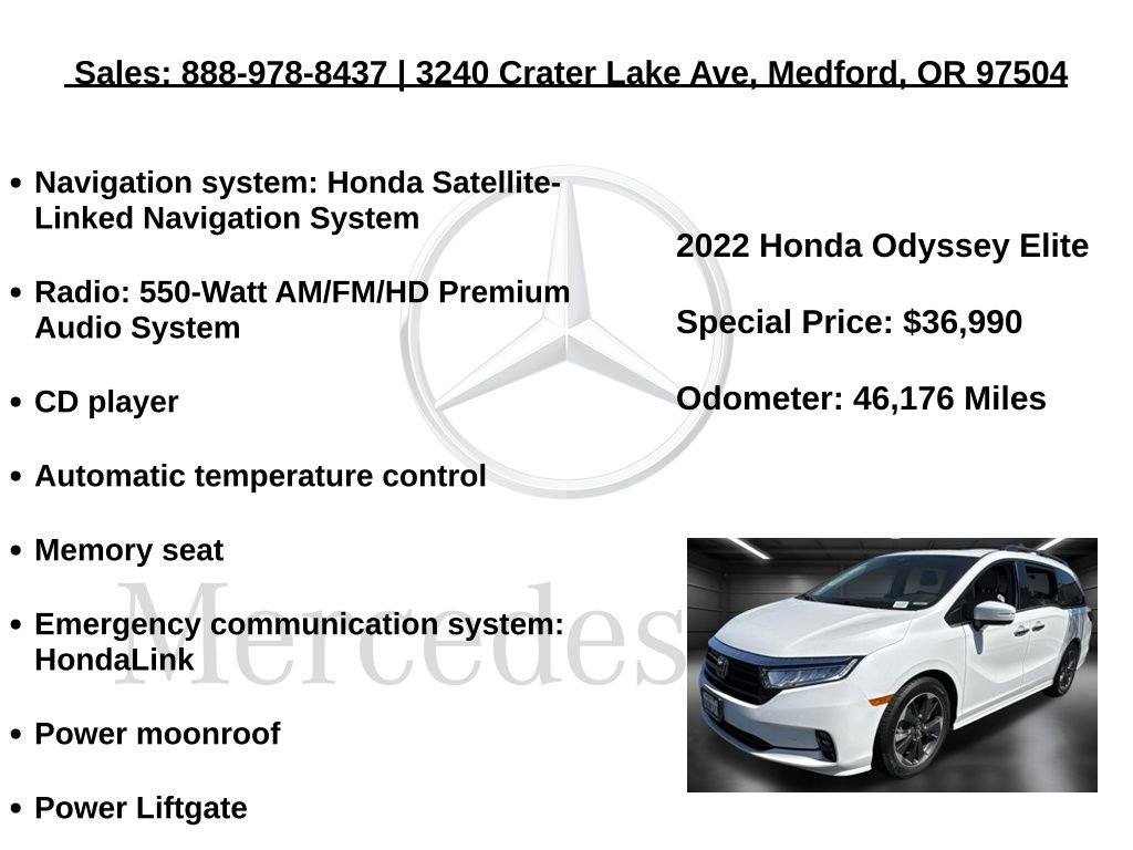 Used 2022 Honda Odyssey Elite image 5
