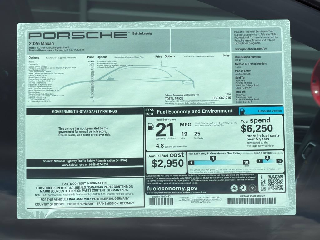 New 2026 Porsche Macan AWD/4WD image 26