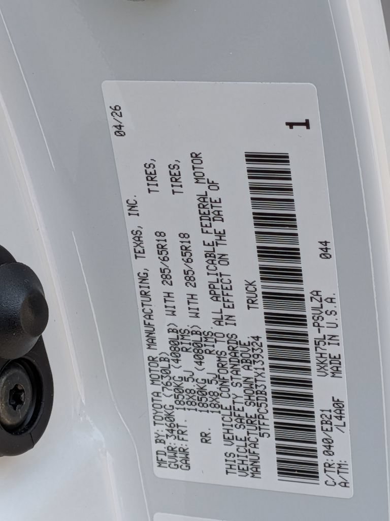 New 2026 Toyota Tundra TRD Pro AWD/4WD image 35