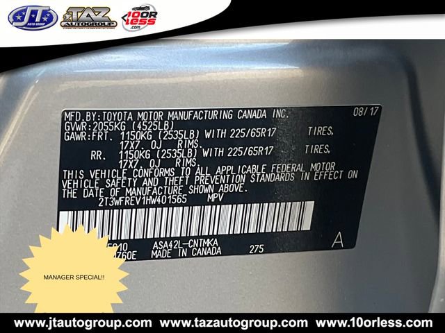 Used 2017 Toyota RAV4 XLE image 17