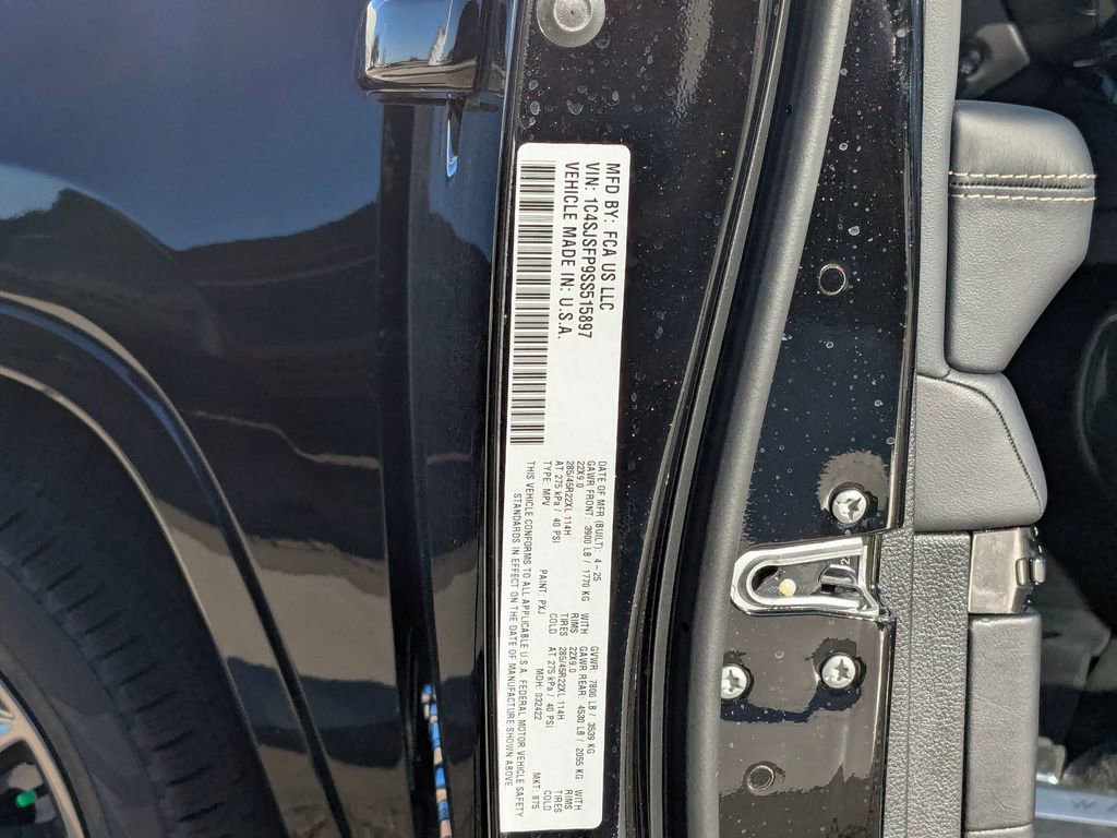 New 2025 Jeep Grand Wagoneer L Series II Obsidian w/ Quick Order Packagew 28T image 35