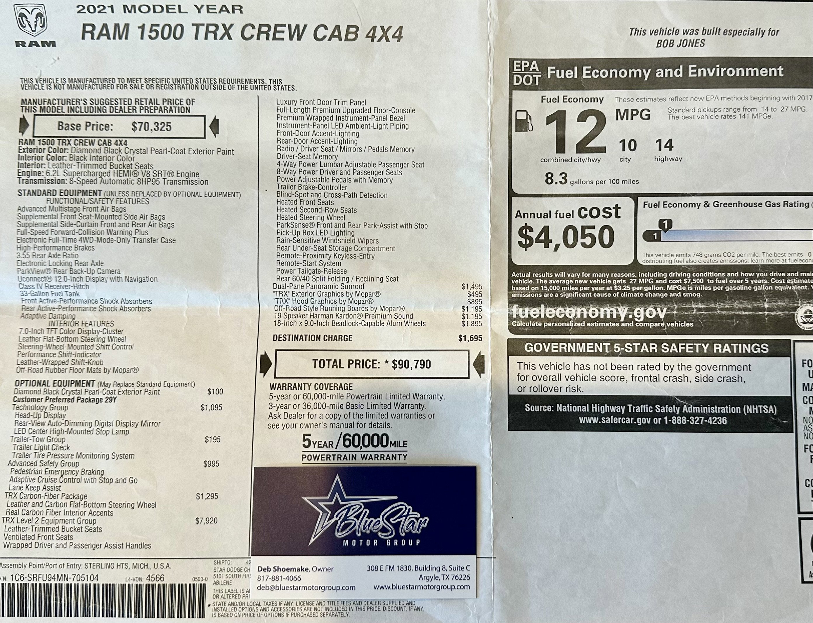 Used 2021 RAM 1500 TRX w/ TRX Level 2 Equipment Group AWD/4WD image 5