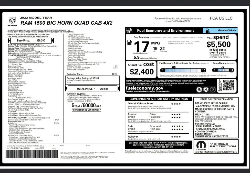 Used 2022 RAM 1500 Big Horn RWD image 33