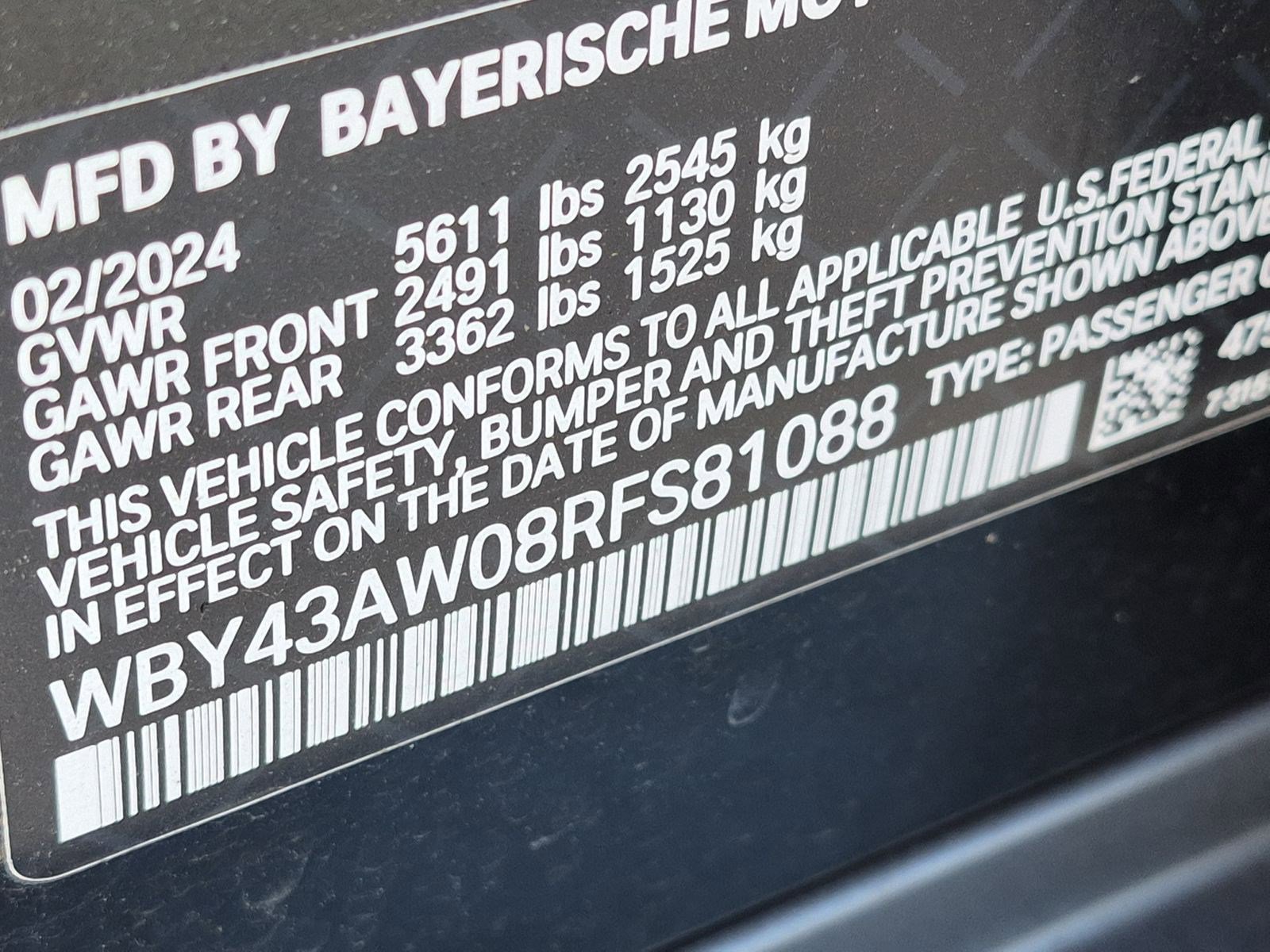 Certified 2024 BMW i4 eDrive35 w/ Premium Package RWD image 33