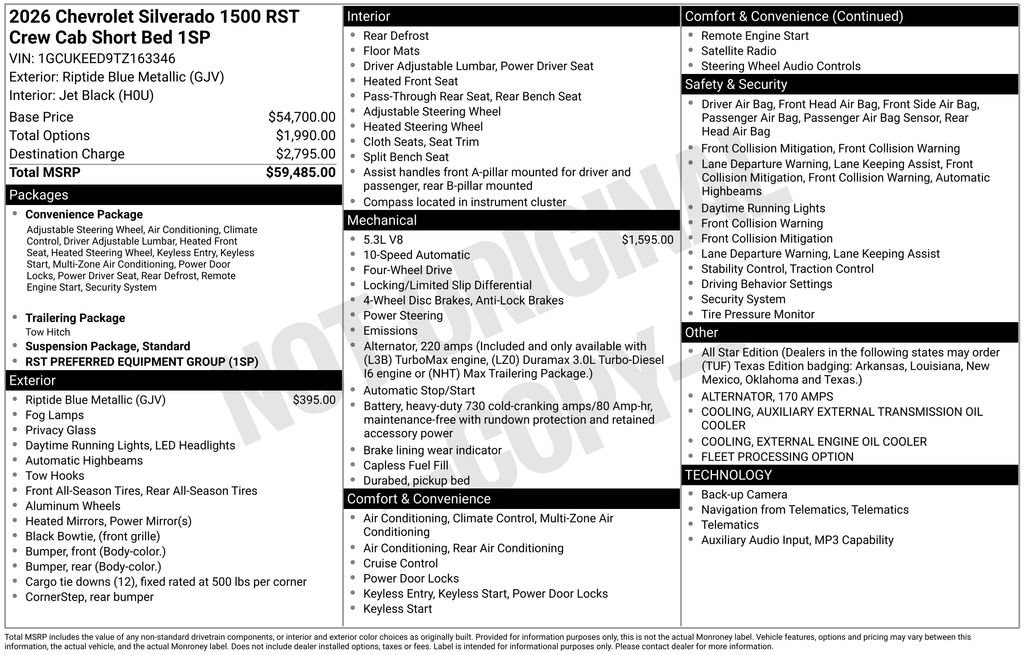 Used 2026 Chevrolet Silverado 1500 RST AWD/4WD image 3