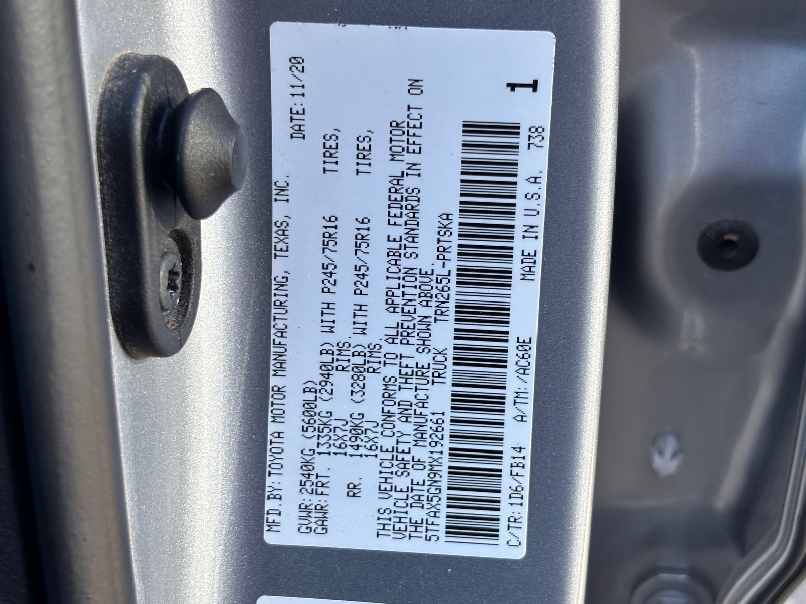 Used 2021 Toyota Tacoma SR w/ SR Convenience Package RWD image 10