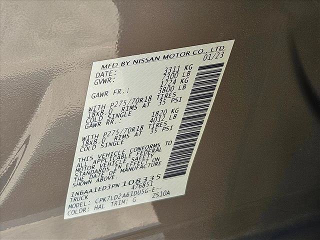 Used 2023 Nissan Titan PRO-4X w/ Pro-4x Convenience Package AWD/4WD image 23