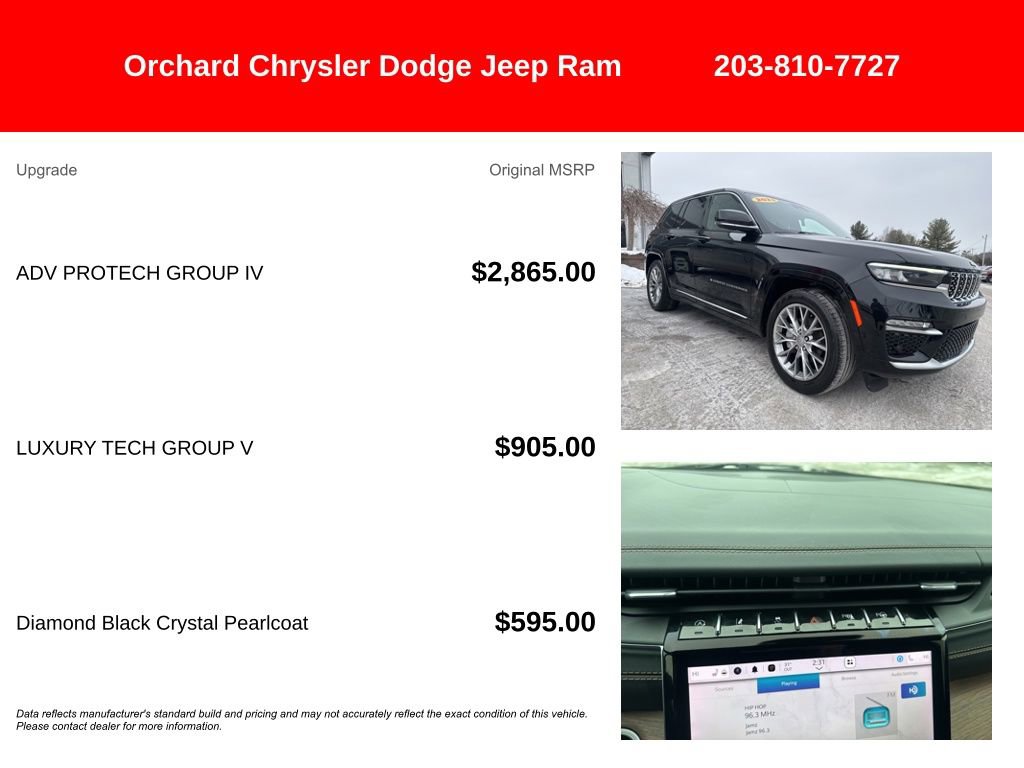 Used 2023 Jeep Grand Cherokee Summit w/ Adv Protech Group IV image 5