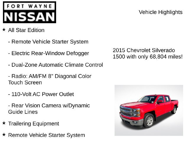 Used 2015 Chevrolet Silverado 1500 LT w/ All Star Edition AWD/4WD image 8