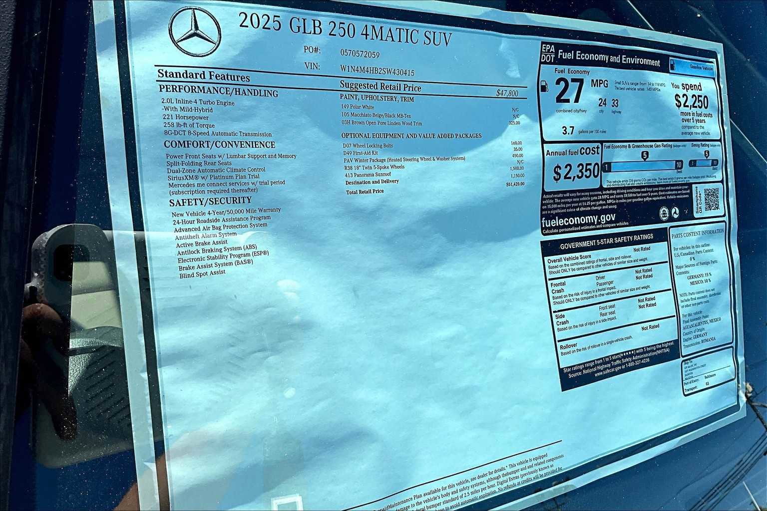 New 2025 Mercedes-Benz GLB 250 4MATIC image 16