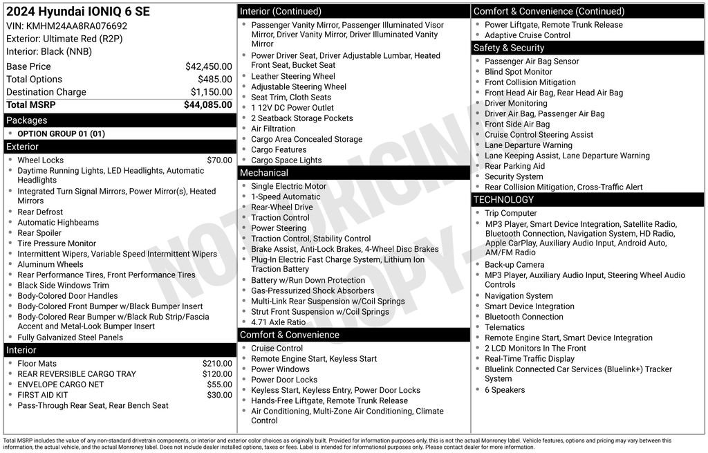 Certified 2024 Hyundai Ioniq 6 SE RWD image 7