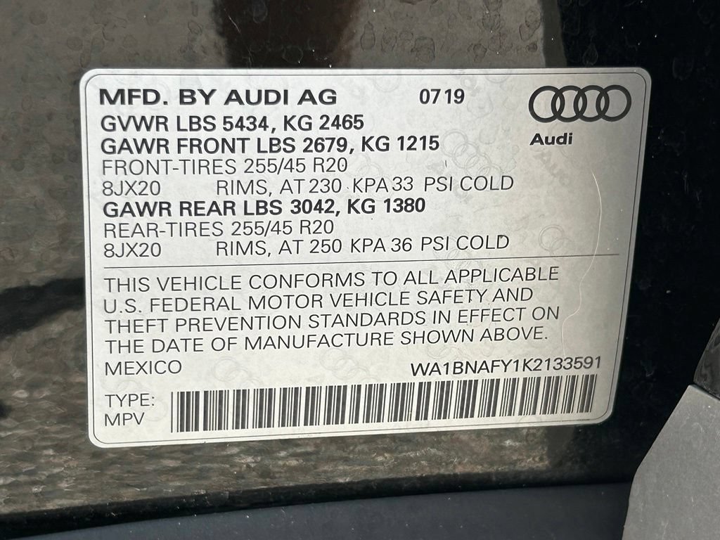 Used 2019 Audi Q5 2.0T Premium Plus w/ Premium Plus Package AWD/4WD image 56