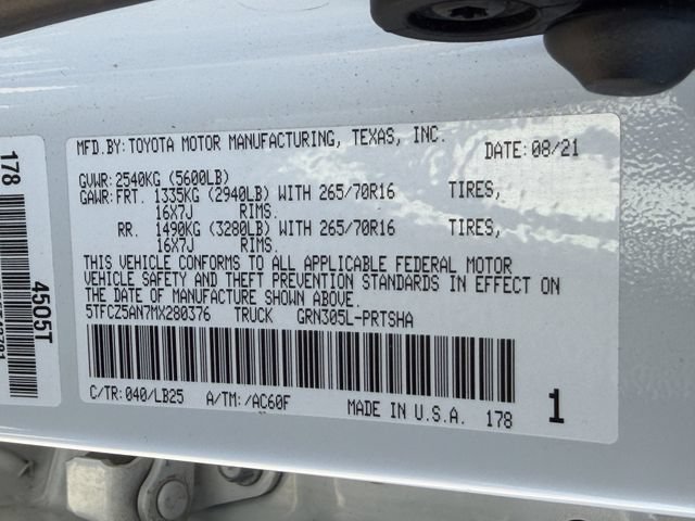 Certified 2021 Toyota Tacoma TRD Pro AWD/4WD image 29