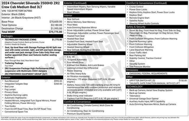 Used 2024 Chevrolet Silverado 2500 ZR2 w/ Technology Package image 9